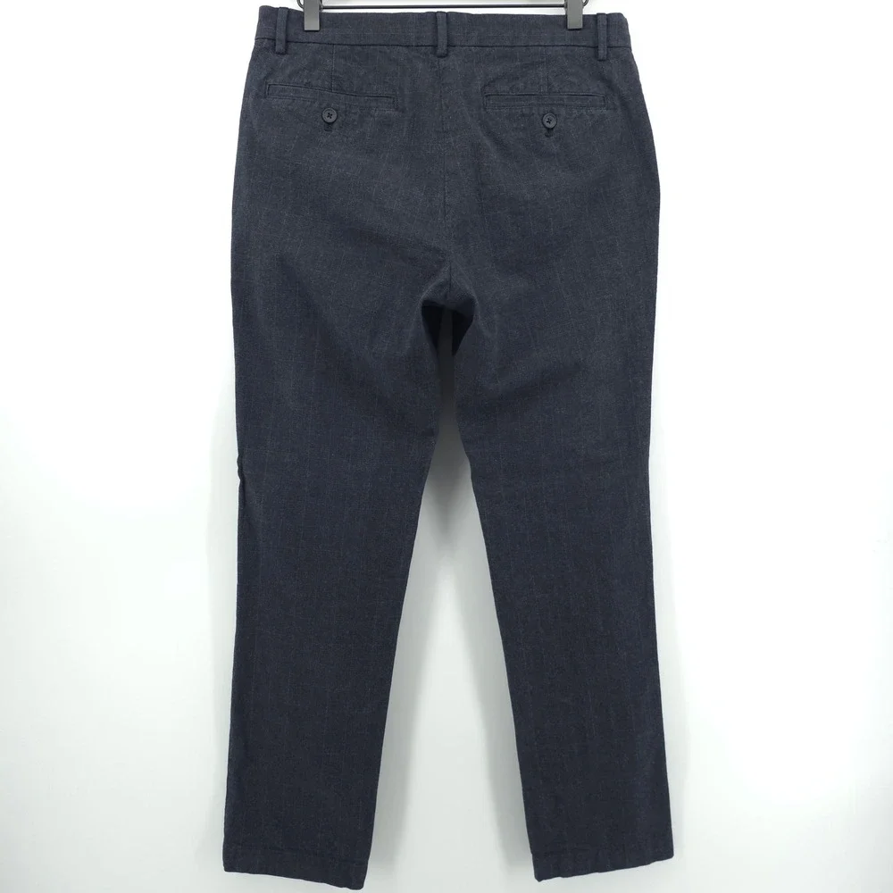 Banana Republic Mens Chinos‎ Aiden Fit 32x32 Checkered Textured Trousers